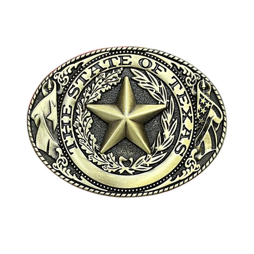 4805 Texas Belt Buckle Vintage Cowboy Star Belt Buckles Boys Girls